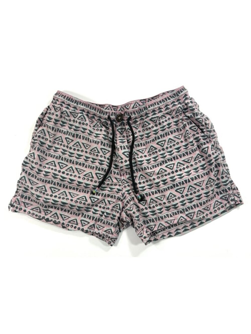 Chubbies Mens Shorts Sz Large Geometric Tribal Aztec Reverse Print Drawstring
